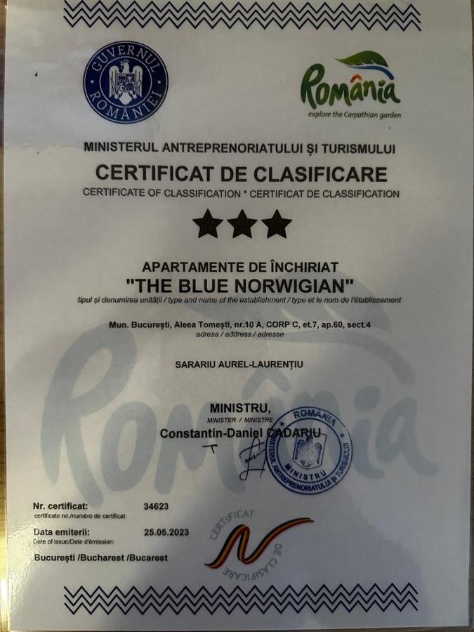 Apartament The Blue Norwegian House Bukareszt Zewnętrze zdjęcie